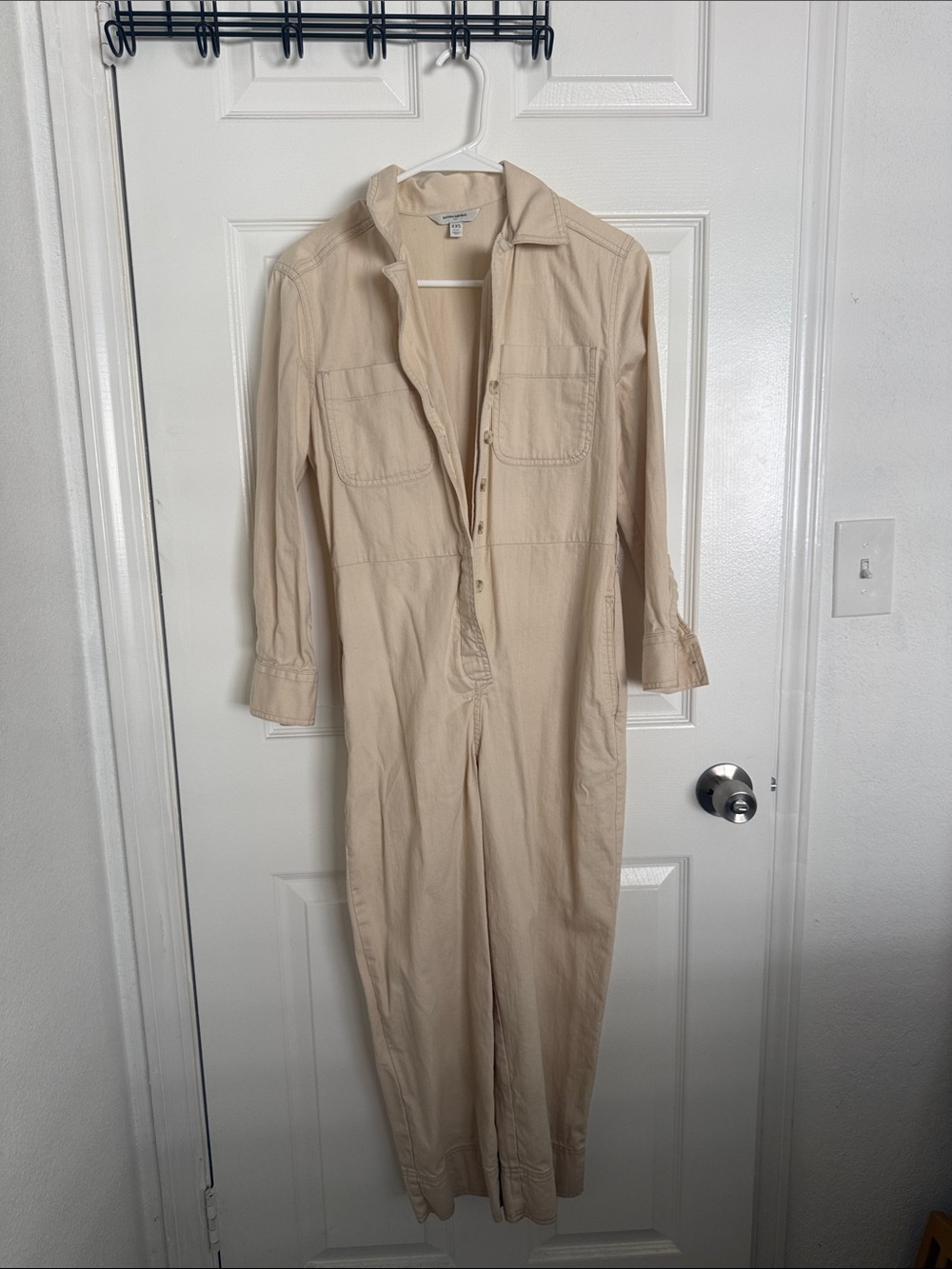 Banana Republic Beige Utility Jumpsuit